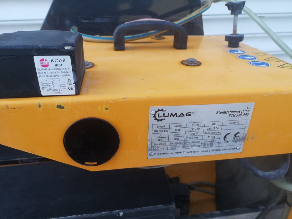 Lumag 350mm Машина за Рязане на Тухли Камък Чупещо Рамо