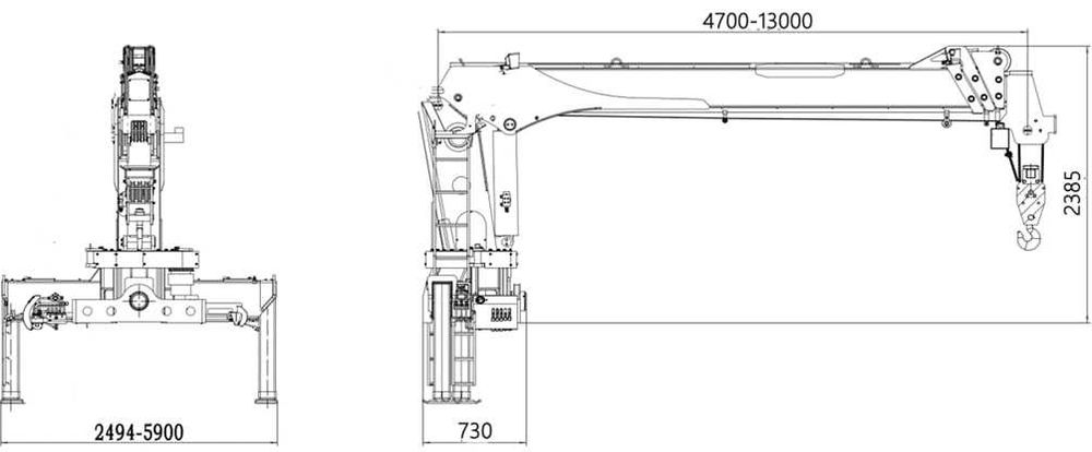 В Наличии! Кран-манипулятор FAW Tiger V (5 т)
