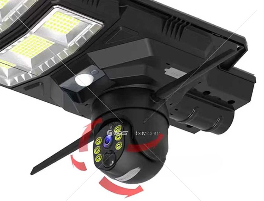 2в1 Соларна камера  12MP + LED лампа 9 секции 1800W