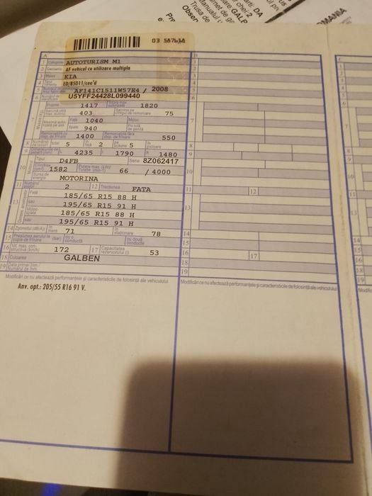 Vand kia ceed , an 2008