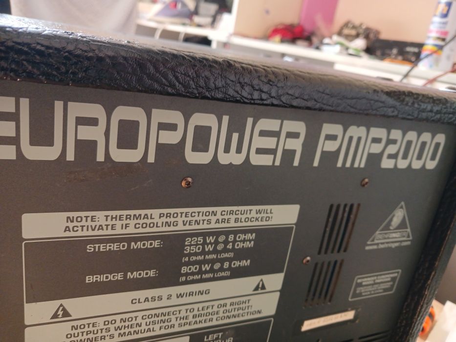 Продаётся профессиональный усилитель  EUROPOWER PMP 2000