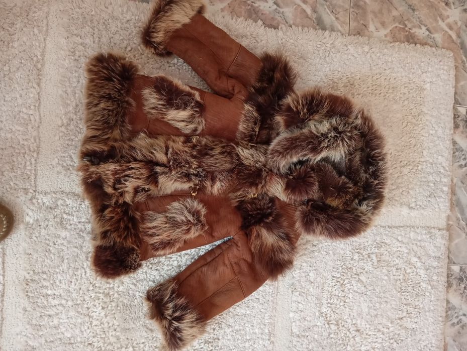 Дамско и детско палто от естествена кожа