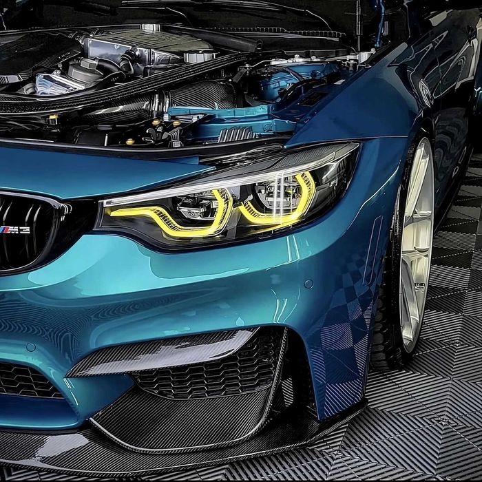 CSL Yellow DRL Kit (Full Set) pentru BMW F80 M3 & F82 M4 & F32/36 (4 Series) LCI - Faruri Adaptive