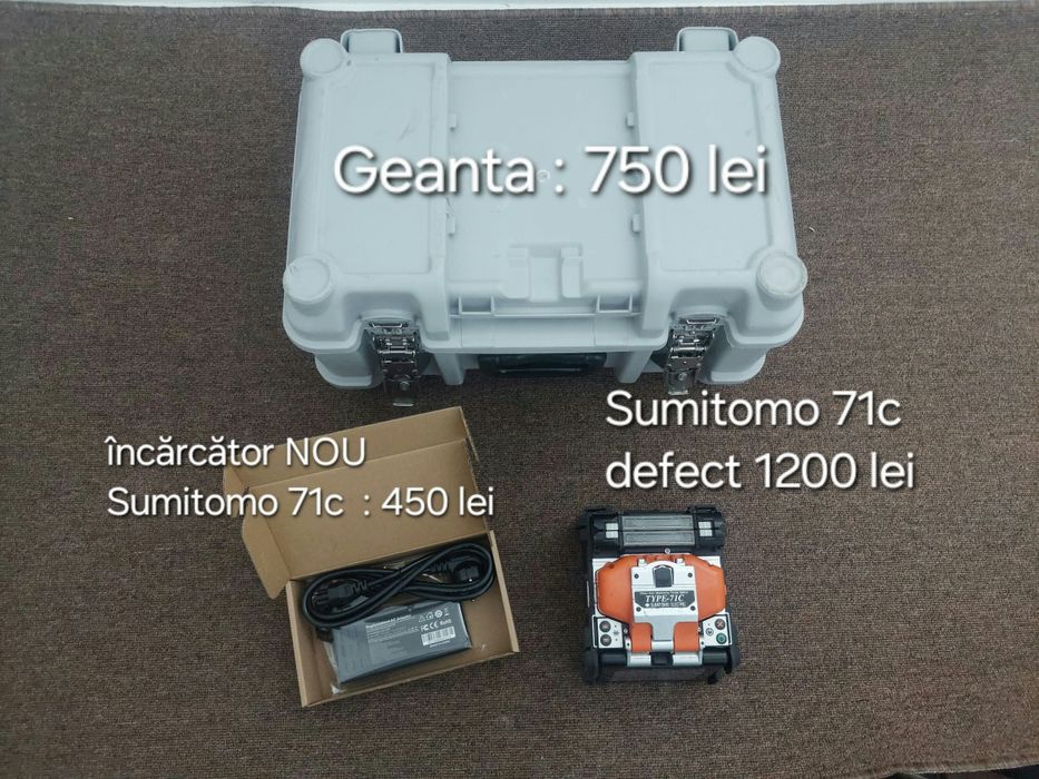 Fiber optic splicer Sumitomo 71c incarcator aparat sudura fibra optica