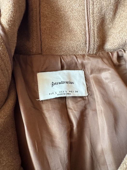 Palton bej Stradivarius marimea L