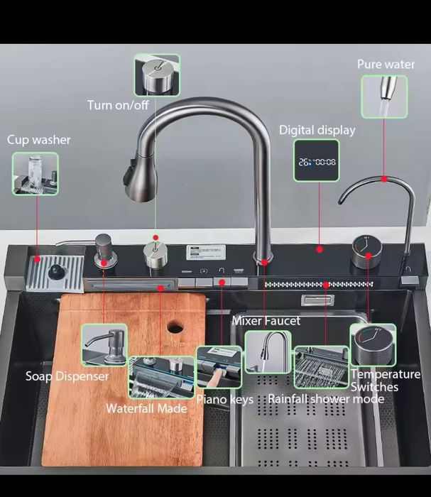 ТОП! Мивка 10 В 1 размер 75х42