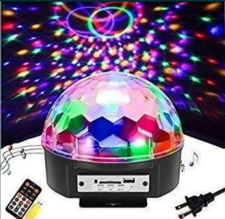 Светомузыка полусфера дискошар на пульте. Новые