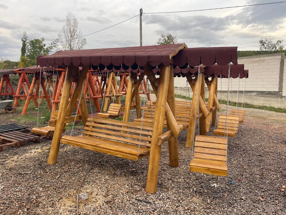 Leagan din lemn  masiv rustic