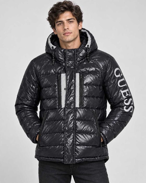Мужской зимний пуховик Guess — тёплый и стильный