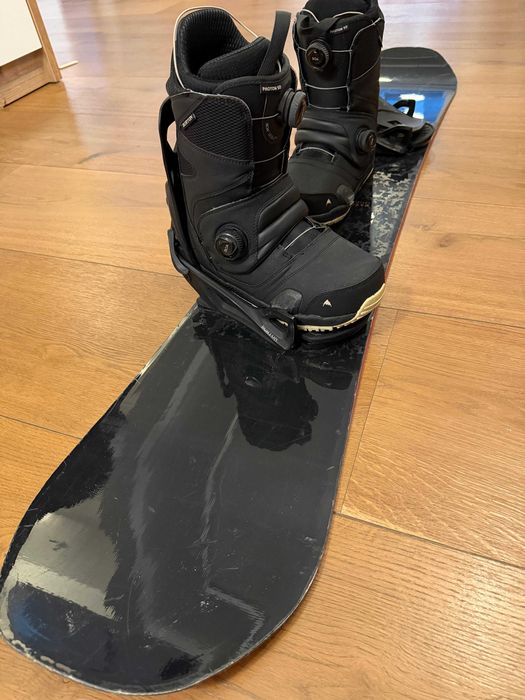 Burton Step On boots + bindings (43, M) / placă Ride Machete 161