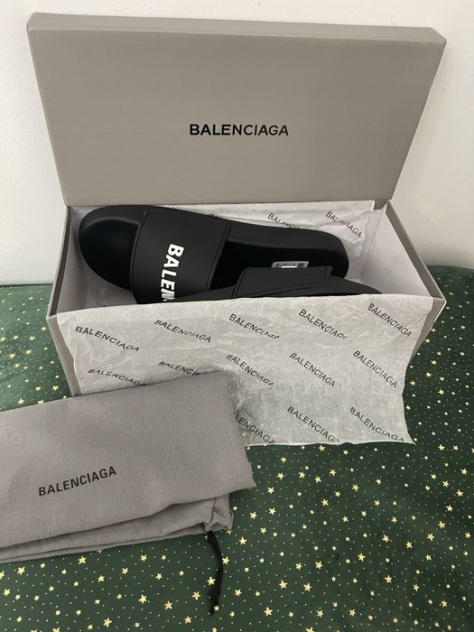 Balenciaga Pool Slide Black