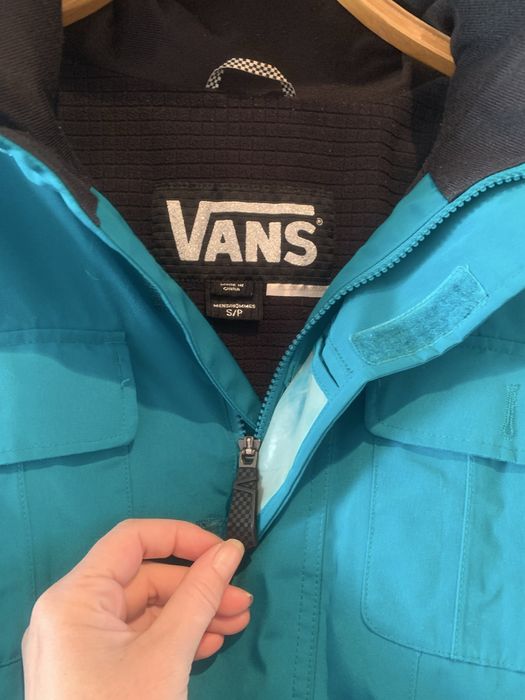 Geaca Vans original culoare turcoaz