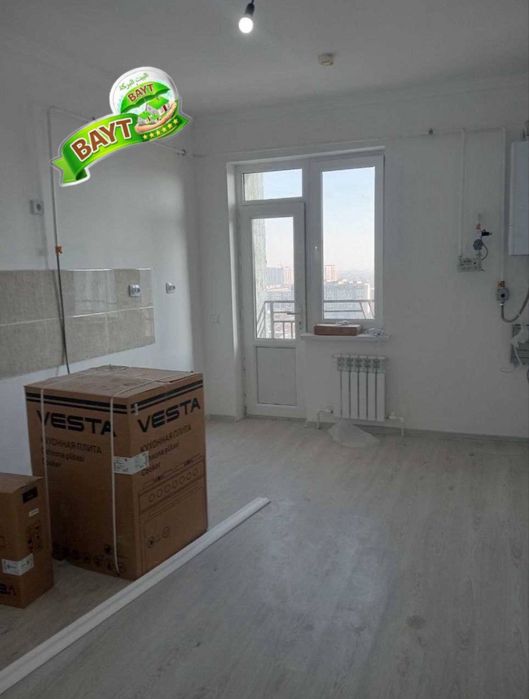 -НОВОСТРОЙКА 1-Комнатная 43м² Чистый Ремонт Сергели Спутник-16 Продажа