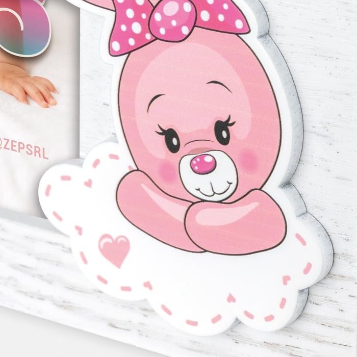 Rama foto bebelusi 
Pentru fata și băiat, rama este dintr-un mat