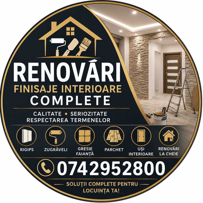 Renovari complete apartamente, case, birou, spatii comerciale | ECHIPĂ CU EXPERIENȚĂ