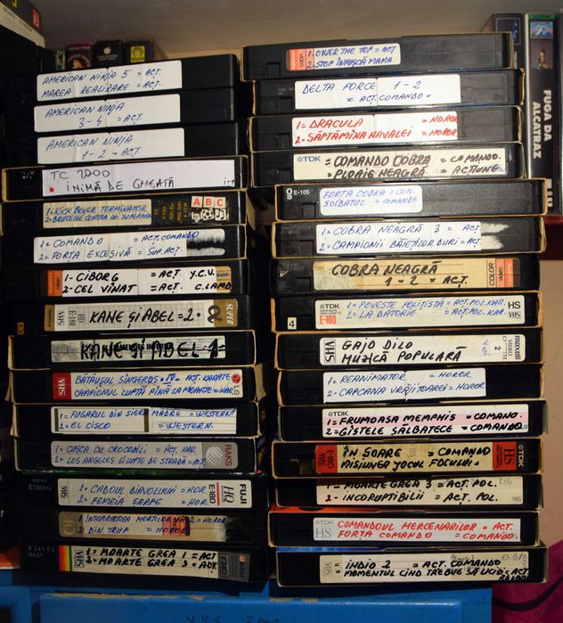 Casete  video  VHS cu filme dublate
