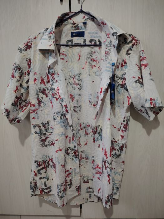 Летняя рубашка с принтом, с биркой