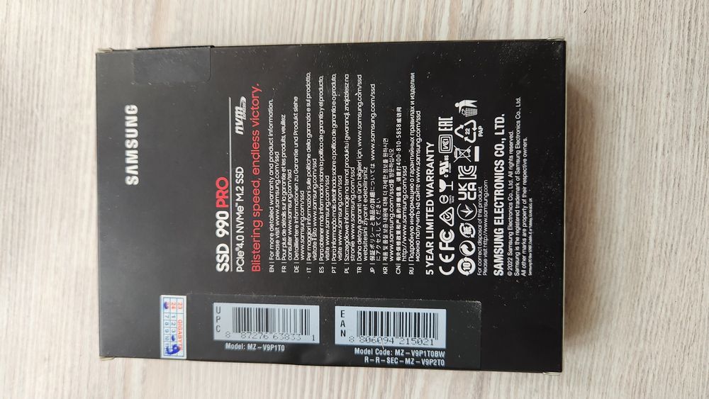 Samsung ssd 990 Pro m2