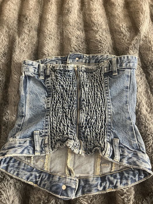 Дънково бюстие на Zara