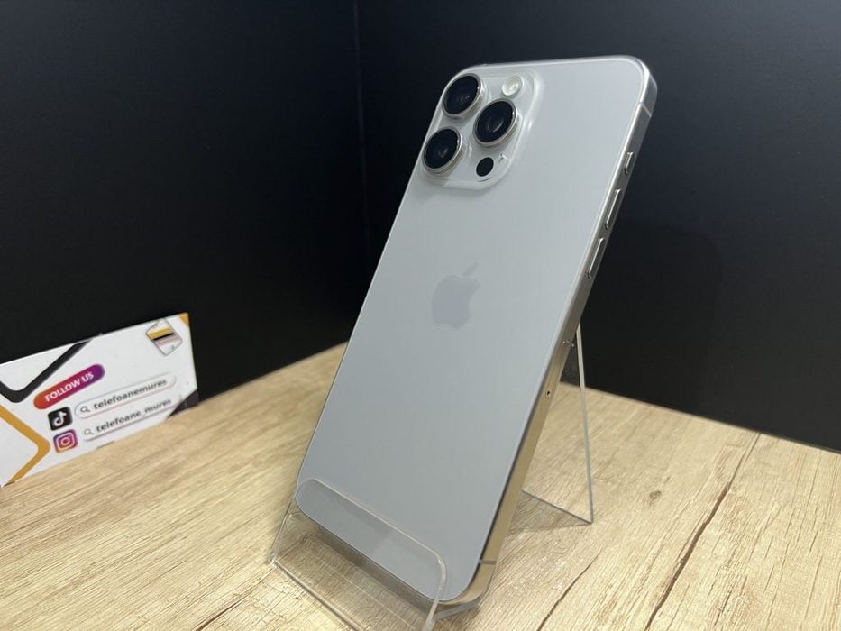 Iphone 15 Pro Max 256Gb Natural Titanium Second-Hand 3 ani garanție, T