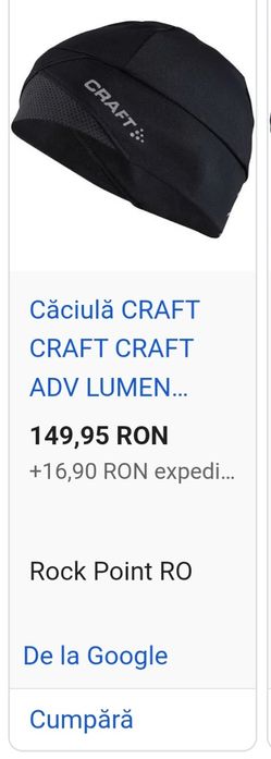 Caciula, fes running Craft ADV Lumen negru, One size Unisex