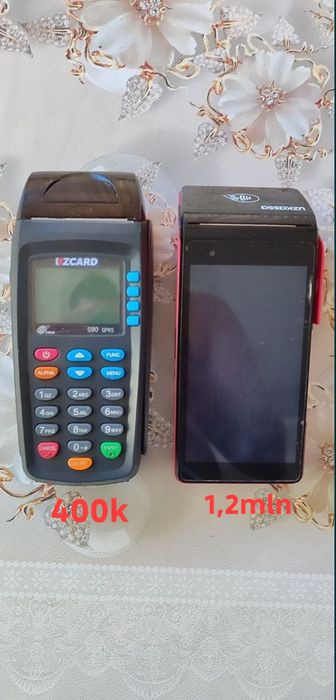 Uzkassa N5 va Uzcard terminal aparatlari sotiladi.  Xolati ideal.