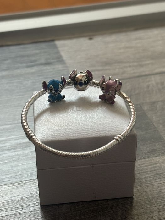 Bratara tip pandora Angel&Stitch disney noua