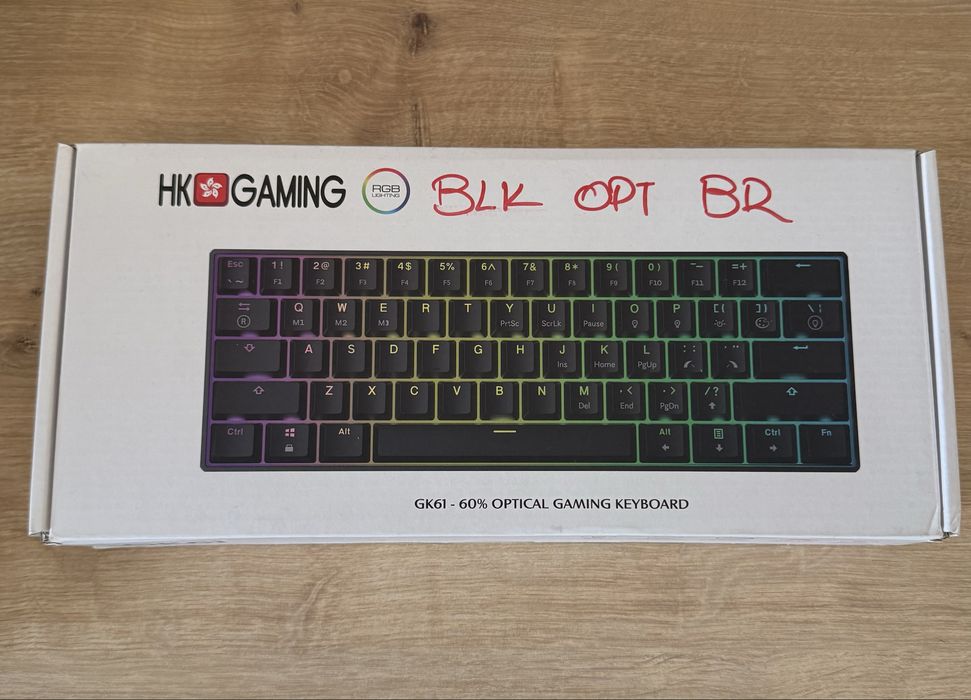 Tastatură mecanică HK GK61 – RGB, Hot-Swap, stare foarte bună