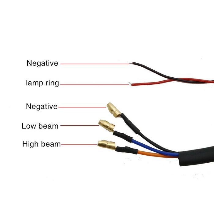 Far Moto Cafe Racer Lupa Angel Eyes Custom Bobber Chooper 16CM A485