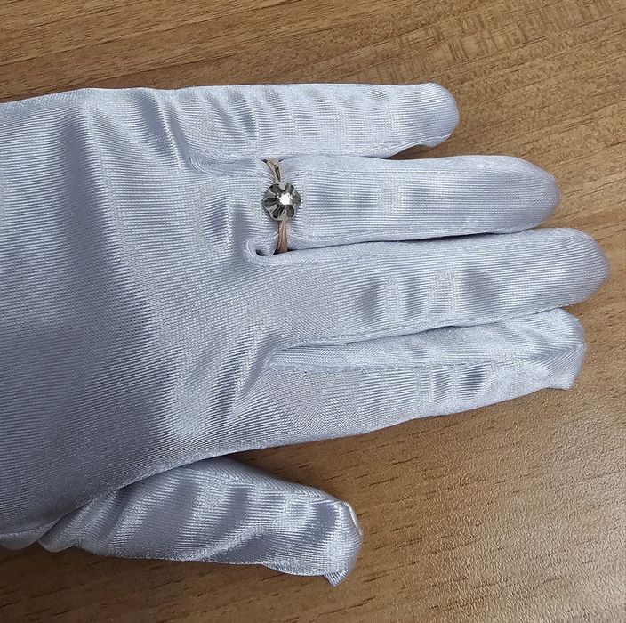 Золотое кольцо с бриллиантом, 585, СССР