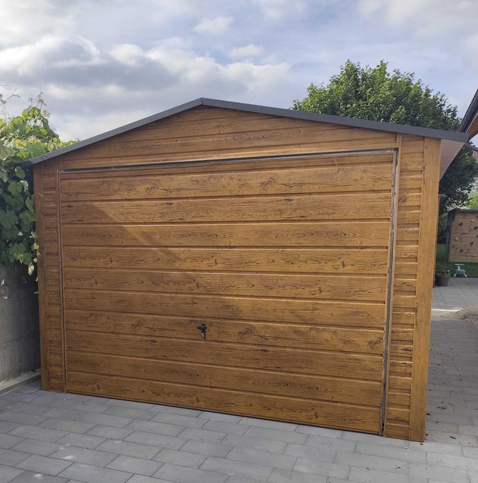 Garaj 3,5 m × 6 m Stejar Auriu  Producător Direct