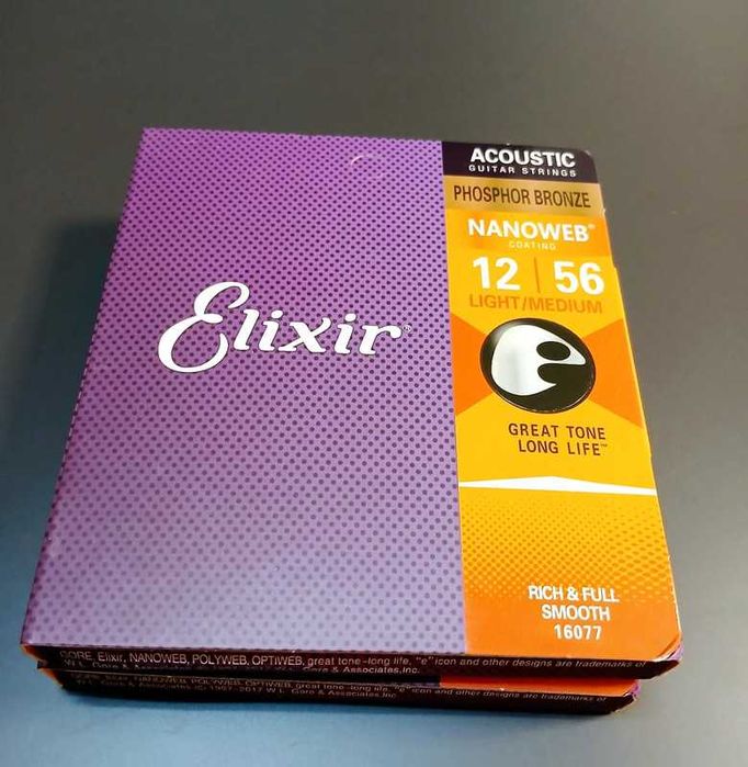 Elixir corzi de chitara electroacustica