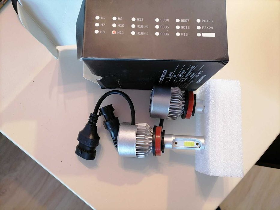 LED крушки H1, H7, H11 или 9012 (HIR2)тип с вентилатор 6000К 10000 lum