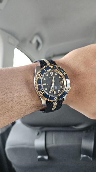 Часовник Seiko Carbon Edition mod