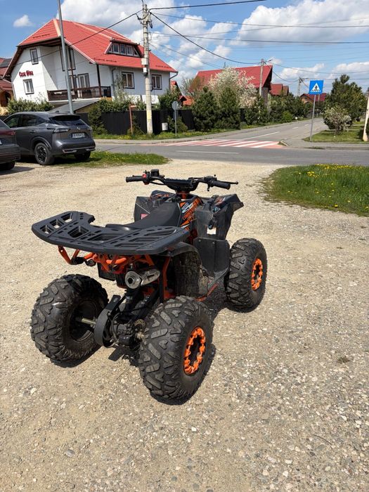 ATV 125cc kxd-commander 007, e start,automata 3+1,4 timpi,8 inch,portocaliu