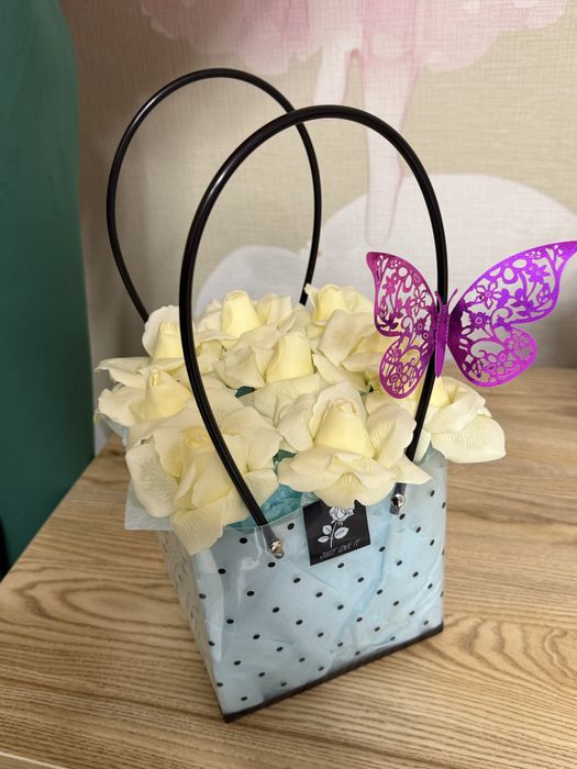 Букеты из мыльных роз