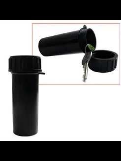 Пенал тубус для ключей пластиковый(черный, синий, красный, прозрачный)