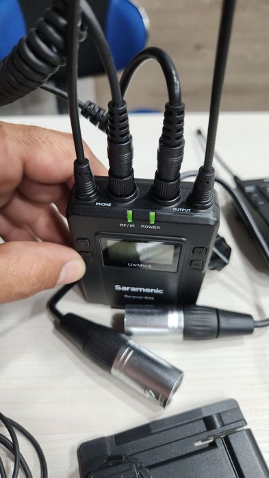 Kit Lavaliere Saramonic UWMIC9 KIT2 UHF Wireless RX9 + 2 TX9, Negru