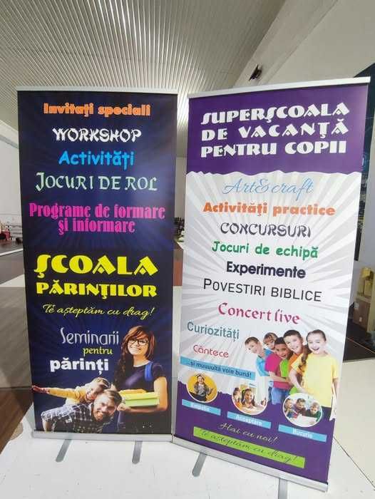 Sistem Roll-up – ideal pt evenimente si prezentari | Montaj 2 min