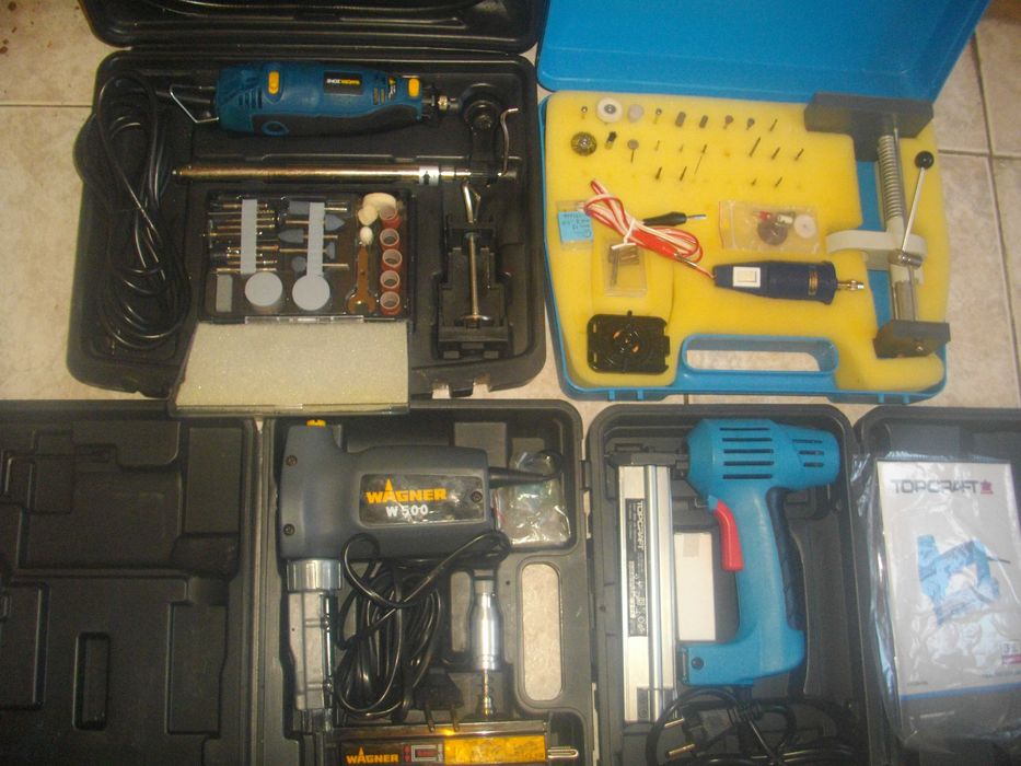 Немски Ел. Такер 3в1 WAGNER Такер-Чук-Длето / Мини Шлифовалка WORKZONE