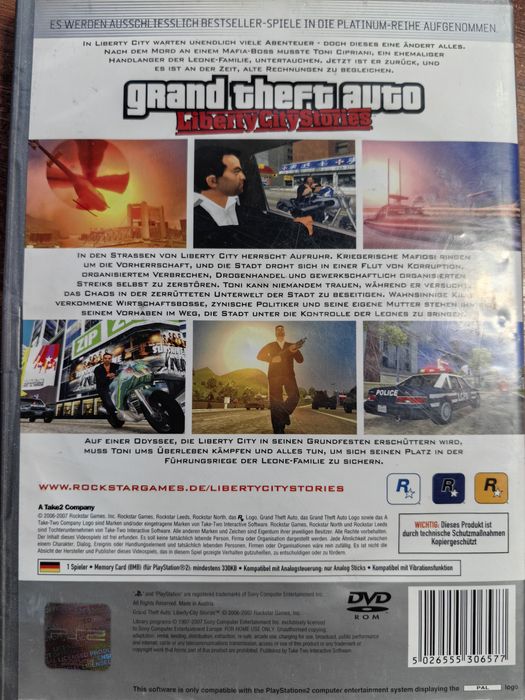 Grand Theft Auto liberty city stories Joc Playstation 2