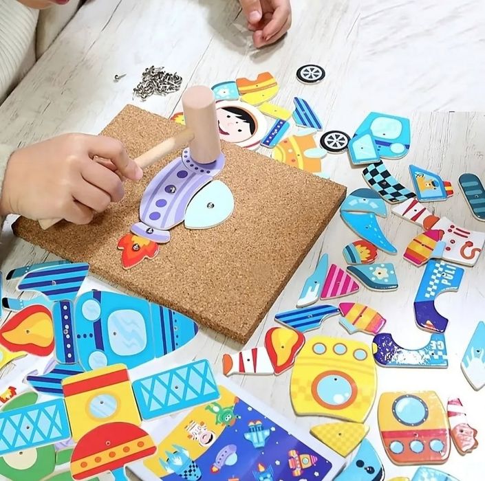 Деревянная мозайка-конструктор