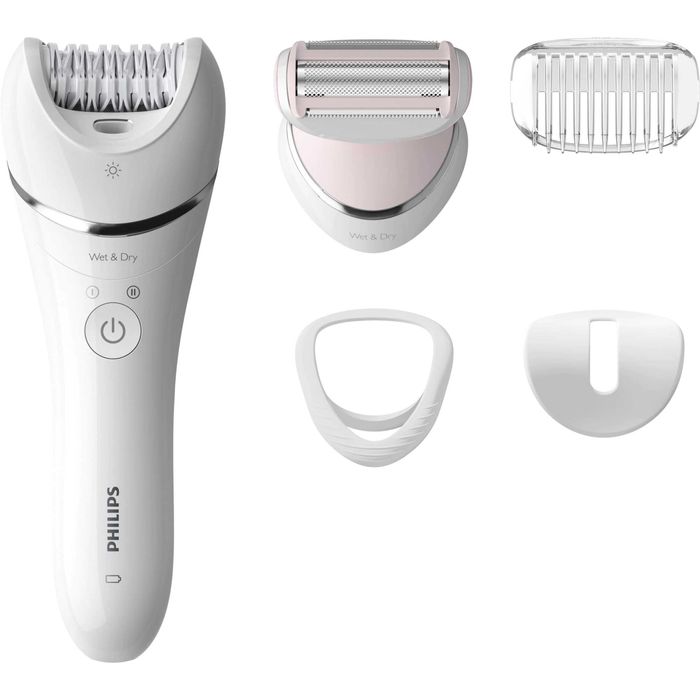 Epilator umed si uscat Philips BRE710/00, 5 accesorii