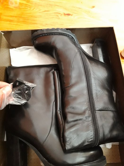 Сапоги кожаные на зиму