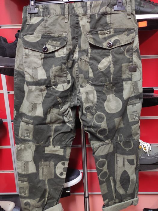 Мъжки тънки панталони G-star Raw Torrick W32 нови оригинални камуфлаж