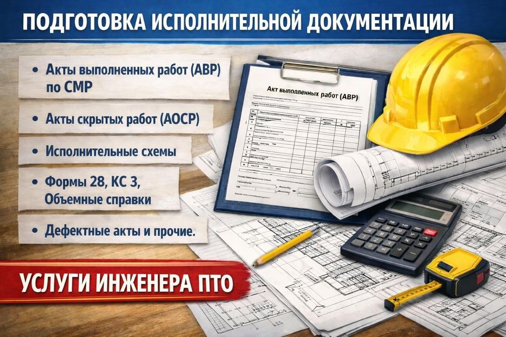 Инженер ПТО, Исполнительная документация, Акты выполненных работ