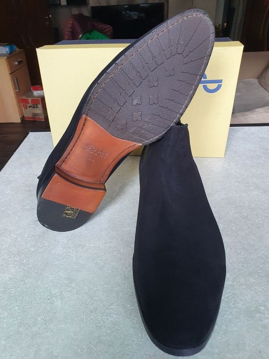 Нови италиански елегантни боти Ciro de Pascale ном.44- естествен велур