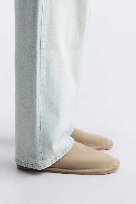 Кожаные сабо с кожаной отделкой