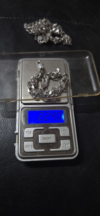 Lant cuban argint masiv 65 cm