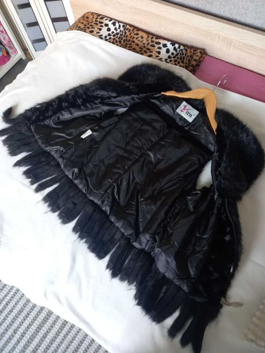 Черен елек - еко кожа